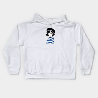 Cute girl anime Kids Hoodie